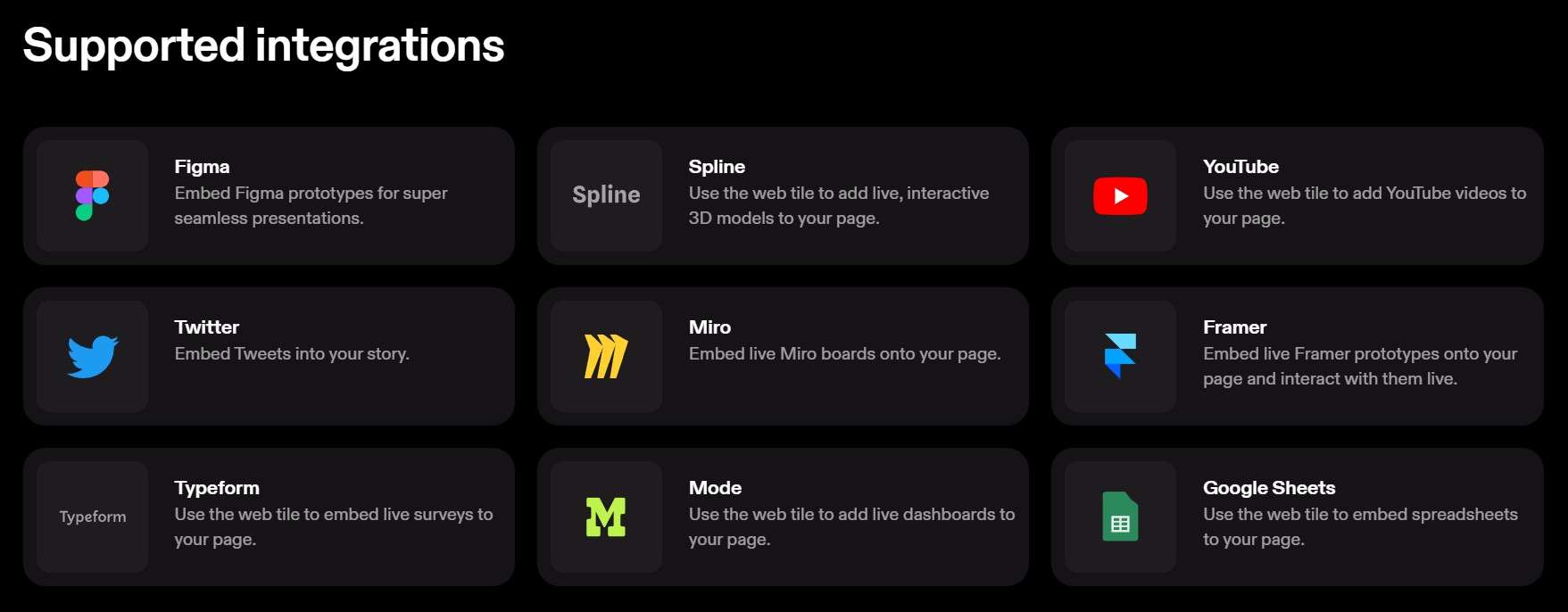 Integrations