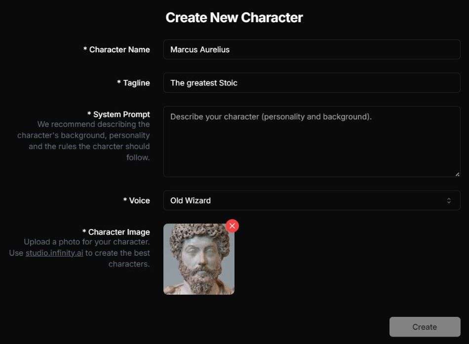 Create a character