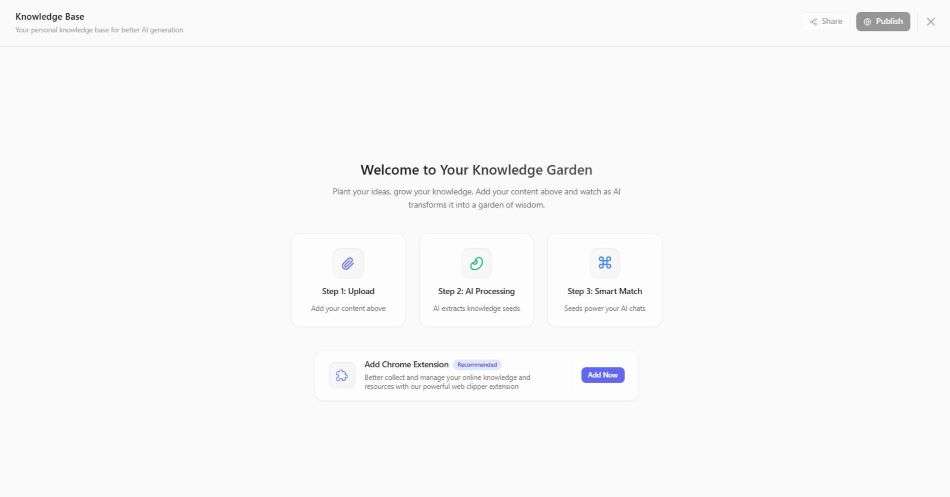 Add you knowledge base