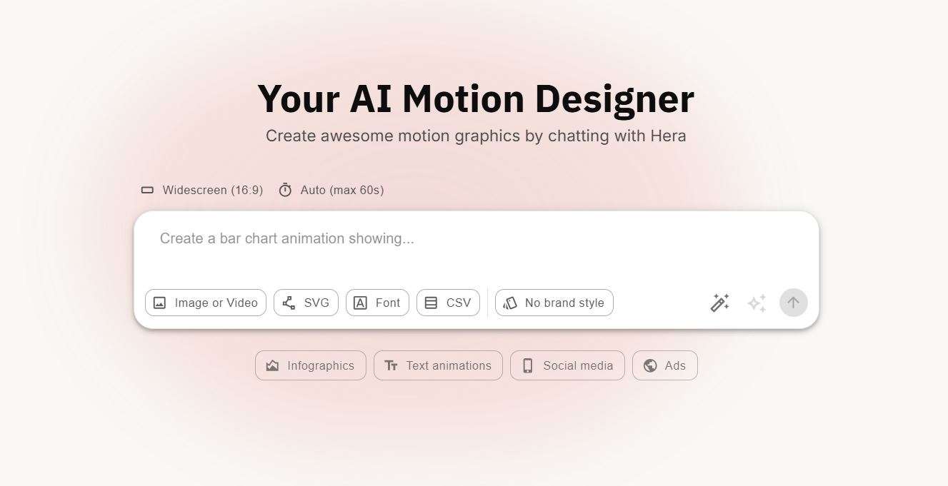 Hera AI Motion Designer