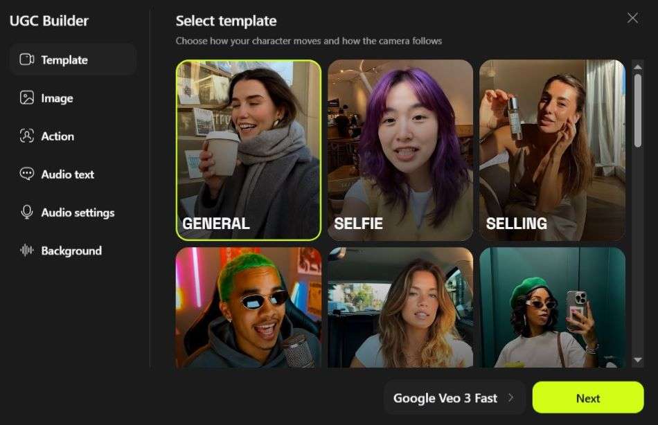 Higgsfield AI UGC Creator