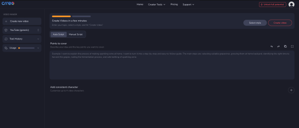 Crreo AI Video Maker