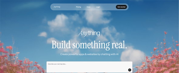 Homepage Anything AI