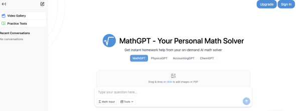 Homepage MathGPT