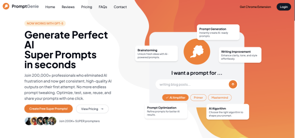 Homepage Prompt Genie