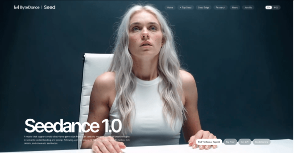 Homepage Seedance Pro