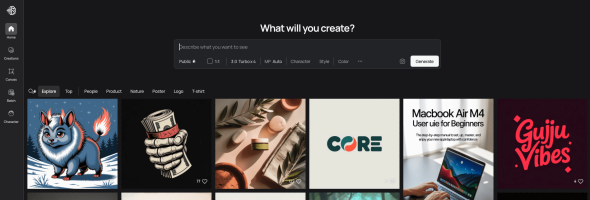 Homepage Ideogram AI