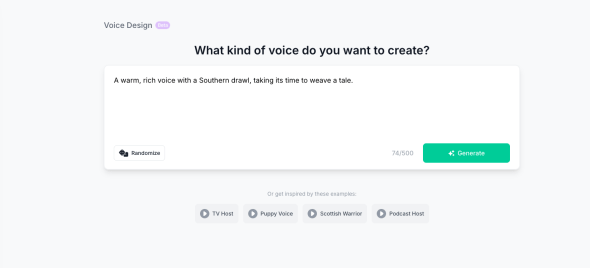 Chatterbox Voice Design