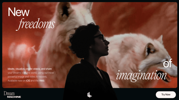 Luma AI Homepage
