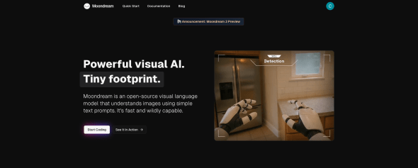 Moondream 3 Homepage