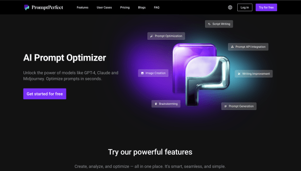 Prompt Perfect Homepage