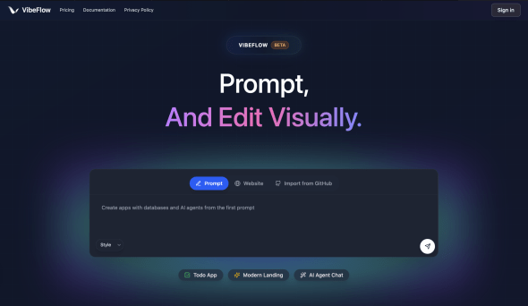 VibeFlow Homepage