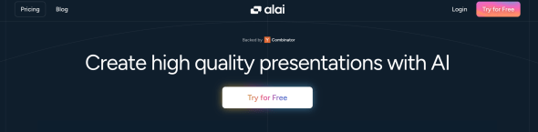 Alai AI Homepage