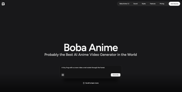 Boba Video Homepage