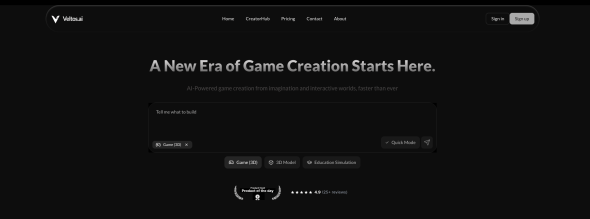 Veltos AI Homepage