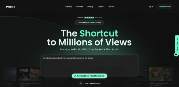 Pikzels Homepage