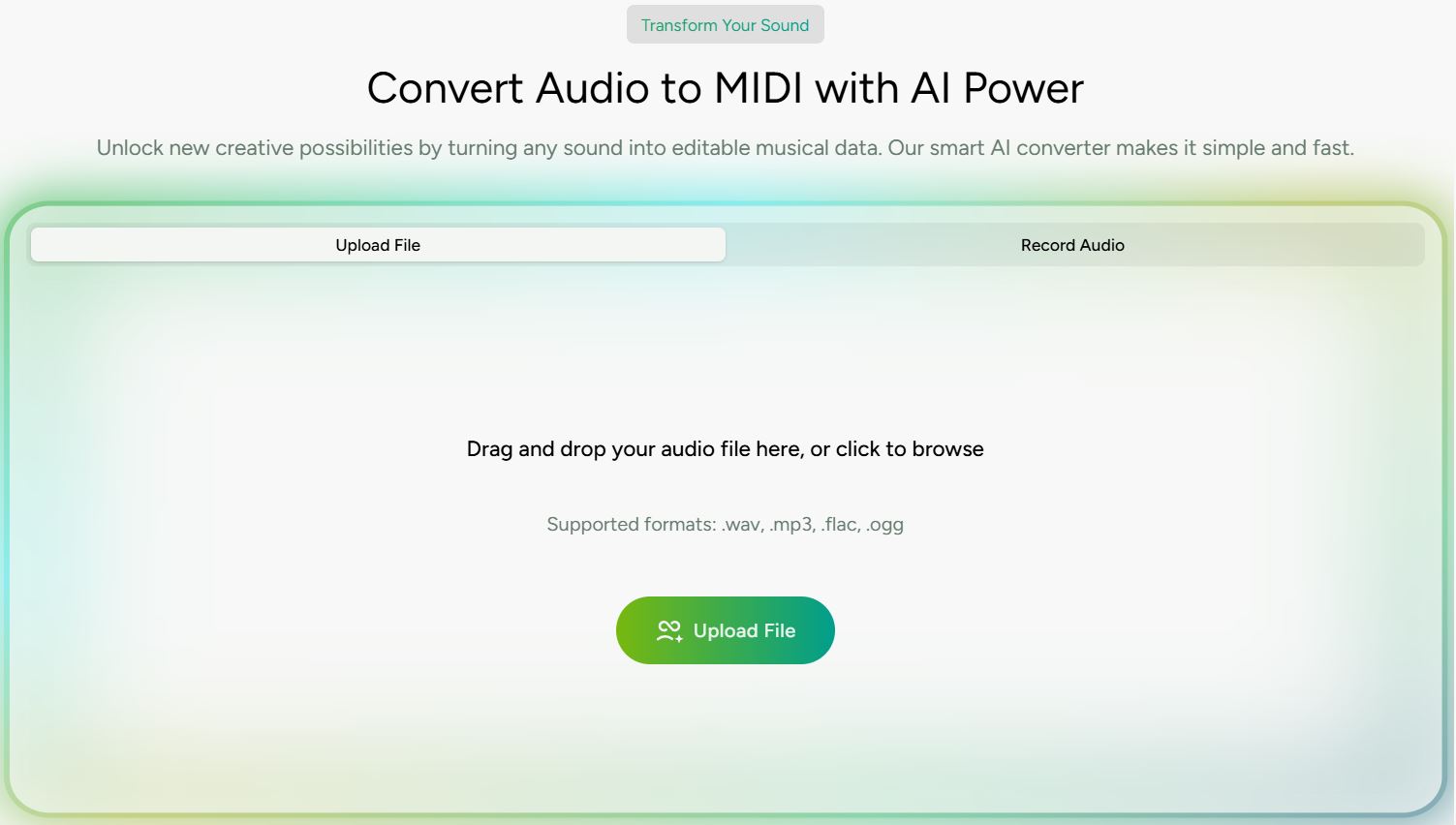 Audio to Midi