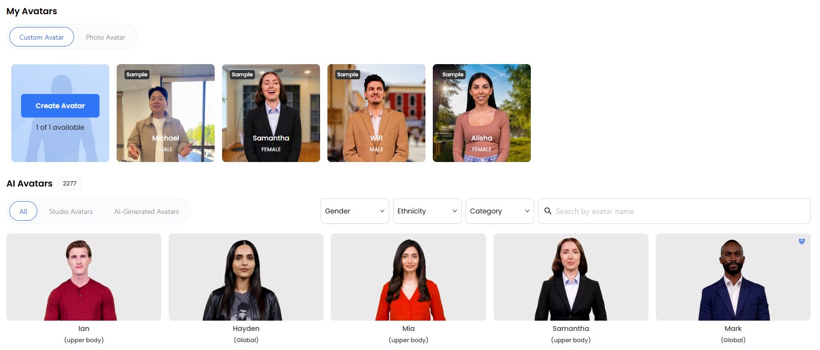 AI Avatars