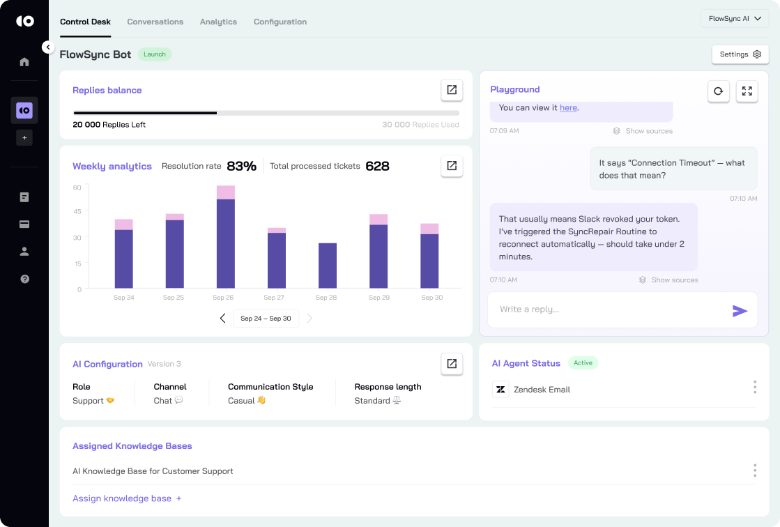 CoSupport AI Control Desk