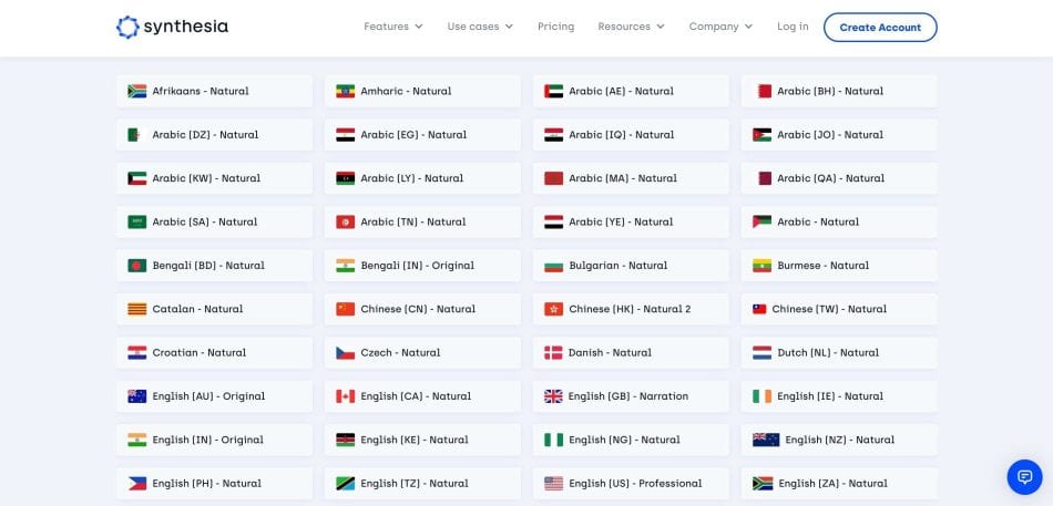 Mutli language support