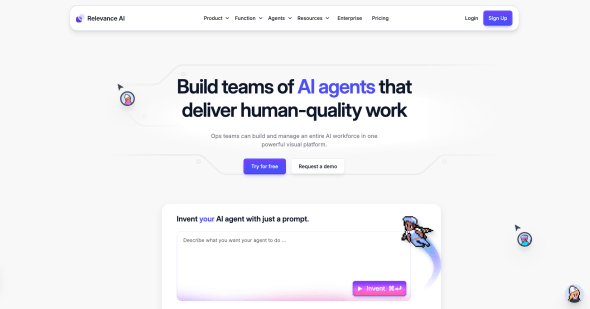 Relevance AI Homepage