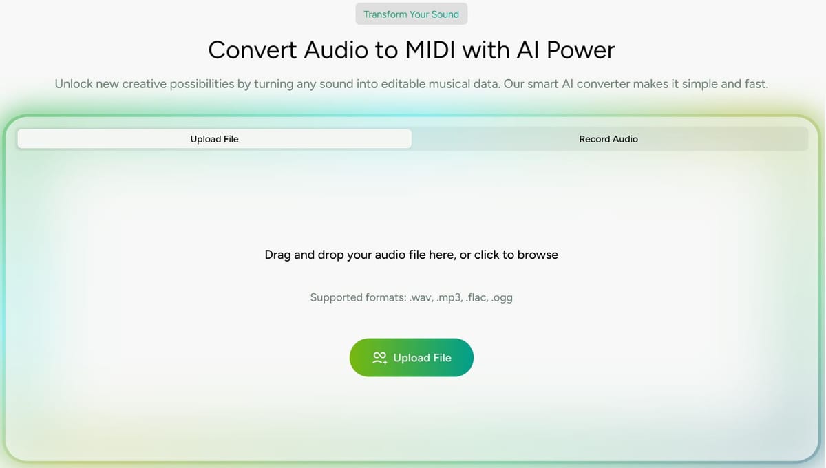 Audio to Midi
