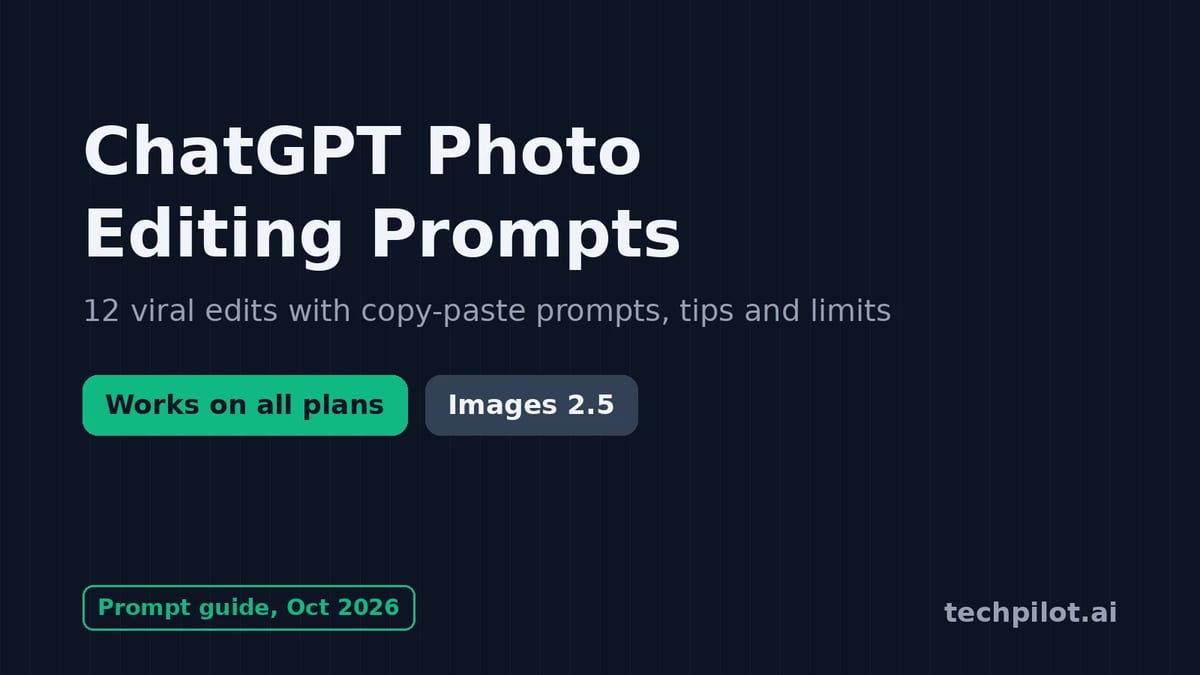 ChatGPT photo editing prompts for viral photo edits