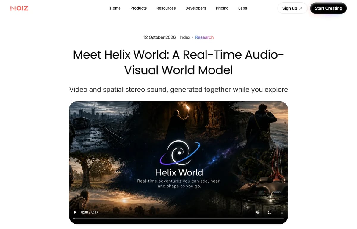 Noiz AI's Meet Helix World announcement