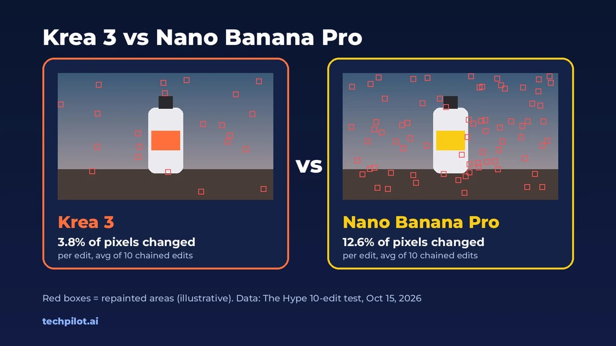 Krea 3 vs Nano Banana Pro image editing comparison
