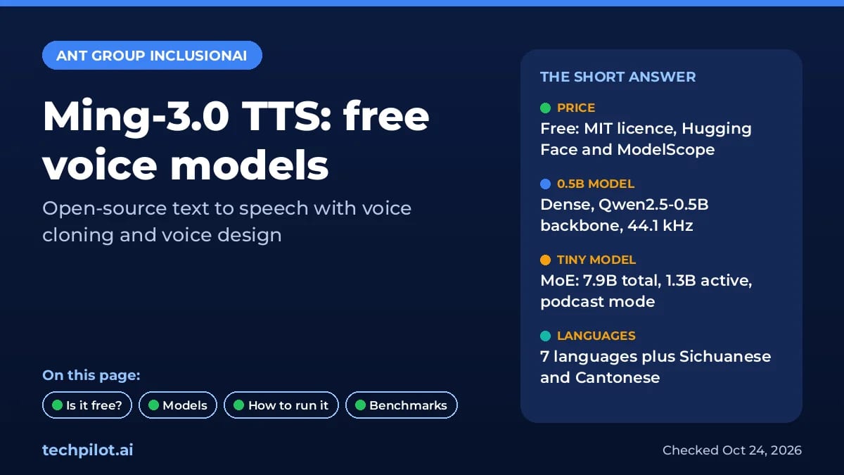 Ming-3.0 TTS at a glance