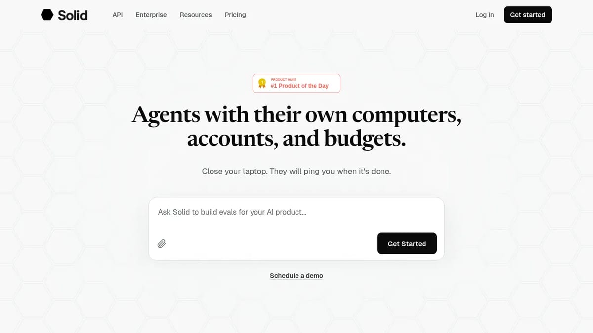 Solid homepage: agents with their own computers, accounts and budgets