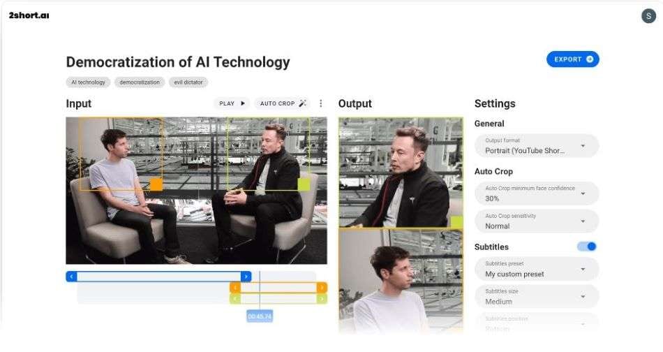 2Short AI screenshot #2