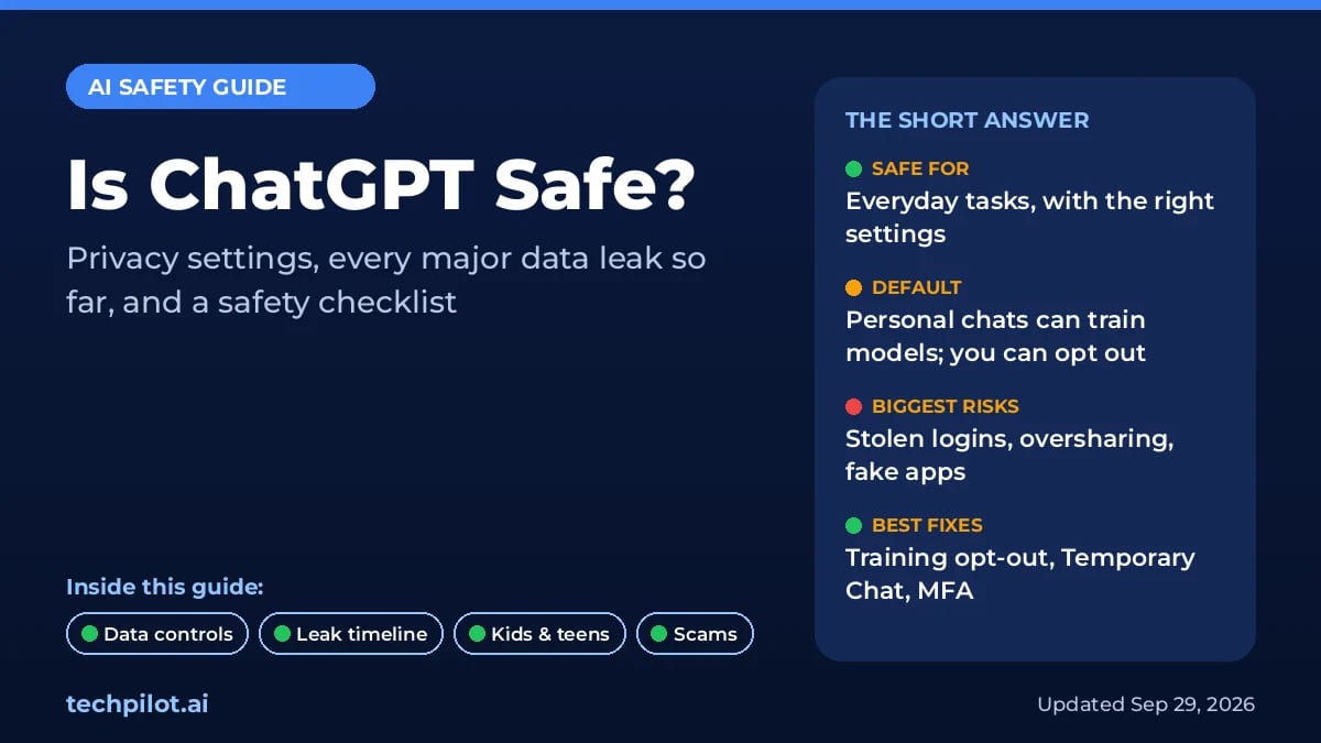 Is ChatGPT Safe? Privacy, Data Leaks and How to Use It Safely in 2026