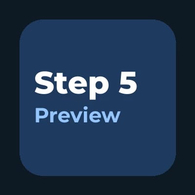Step 5 Preview logo