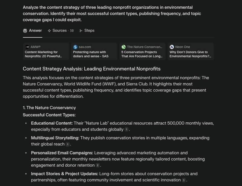 Prompt for competitor analysis